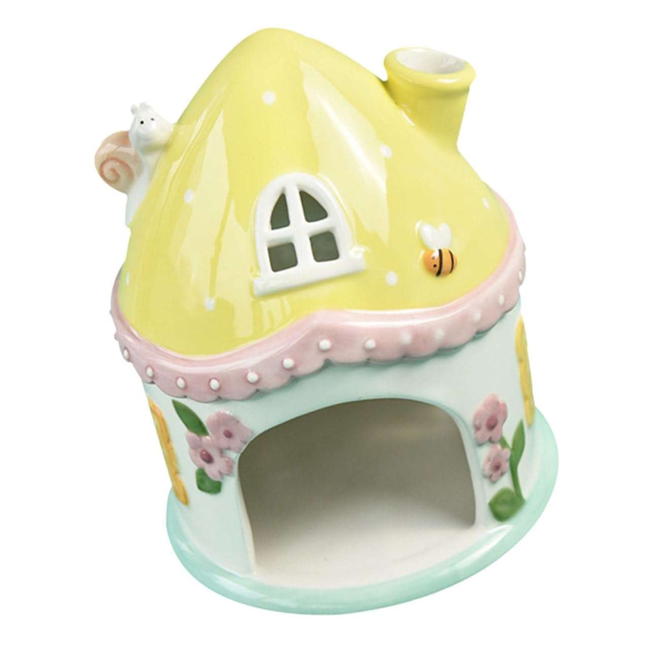 VICASKY Maison Céramique pour Hamster Petite Cabane Colorée Nid d'Été pour Petits Animaux Cachette pour Hamster et Cochon d'Inde Accessoire Décoratif pour Habitats