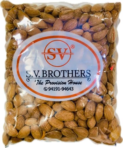 Image of S.V.Brothers Premium Kashmiri Almond Kernels, Kashmiri Badam Giri, Natural Dry Fruit 100% Natural, No Preservatives (250G)
