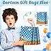 GZDUCK Hedgehog Party Favor Bags- 16Pcs Hedgehog Gift Bags, Blue Cartoon Candy Goodie Treat Bag with Handle, Cartoon Paper Bag for Boys Girls Birthday, Baby Shower, Kids Birthday Party Decorations
