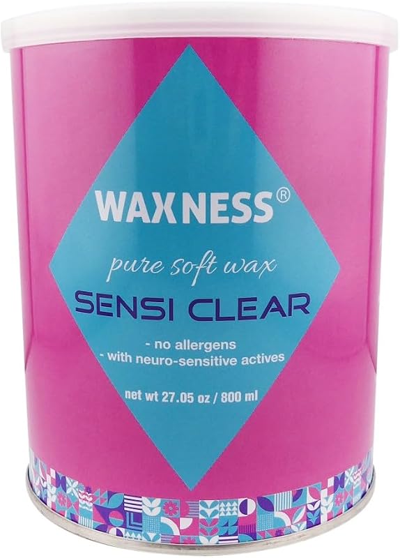 Waxness Sensi Clear Cera em Gel Transparente Sem Breu 800 g – Fabricada na Itália