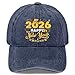 Happy New Year 2026 New Years Partys Countdown Fireworks Hat for Mens Fashion Navy Blue