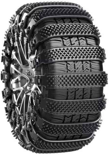 10PCS Snow Tire Chains for Lexus LS 2010-2025 Adjustable Anti-Slip Tire Ties for SUV Car Pickup Thickened Reusable Emergency Winter Traction Black