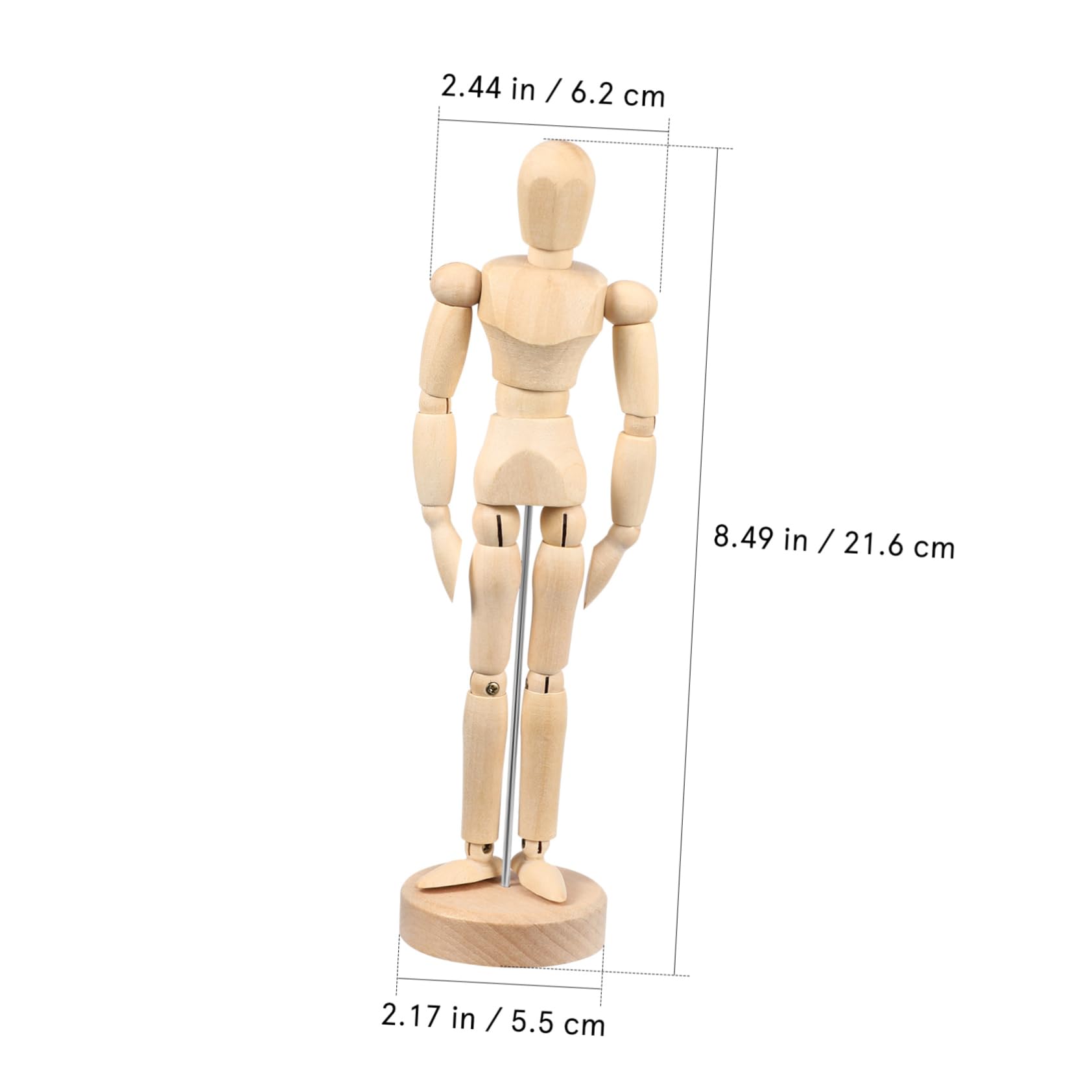 STOBOK Artist Mannequin Joints Wooden Human Figure for Sketching Painting Mini Statue