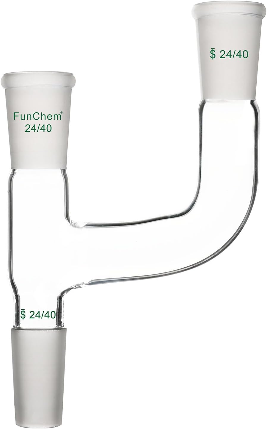 3-Way Claisen Distillation Adapter with 24/40 Joint Connection Adapter Distilled Glassware