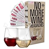 PureWine The Wand Wine Purifier - Red & White Wine Filters for Histamines & Sulfites, Sulfite Remover Sticks, Helps Allergies & Headaches, Gift Accessories for Women & Men - 8 Wands, White
