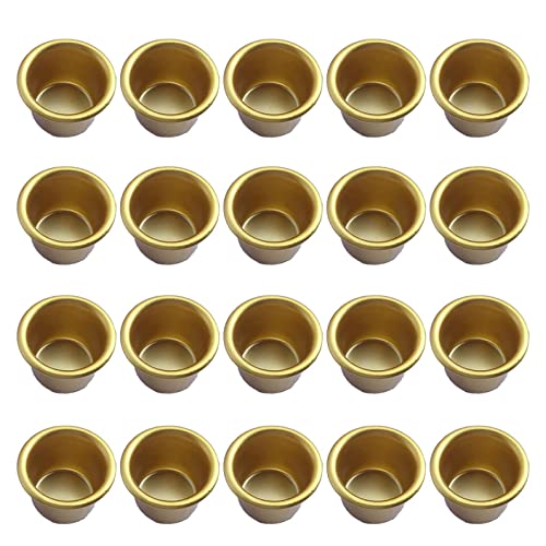 Weetack 20 Pcs Metal Candle Insert for Taper Candles Decorative Candle Holder DIY Candle Holder Set for Tree Candles Table