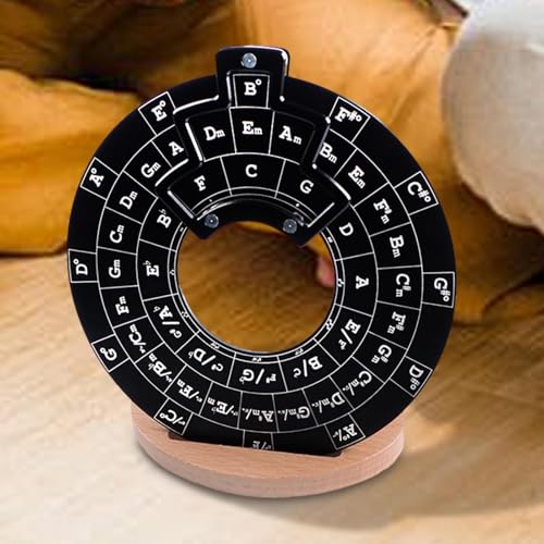 Outil de mélodie en métal robuste : le cercle de cinquièmes durable pour guitaristes et pianistes