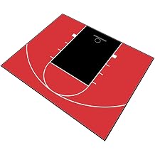 MODUTILE Outdoor Basketball Half Court Kit 30ft x 25ft -Lines and Edges Included-Made in the USA