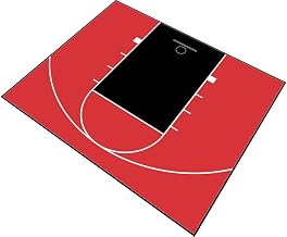 MODUTILE Outdoor Basketball Half Court Kit 30ft x 25ft -Lines and Edges Included-Made in The USA
