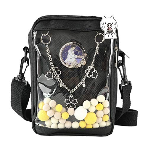 Ita Bag DIY Transparent Crossbody Anime Pins Bag Shoulder Messenger Itabag Comic Anime Satchels