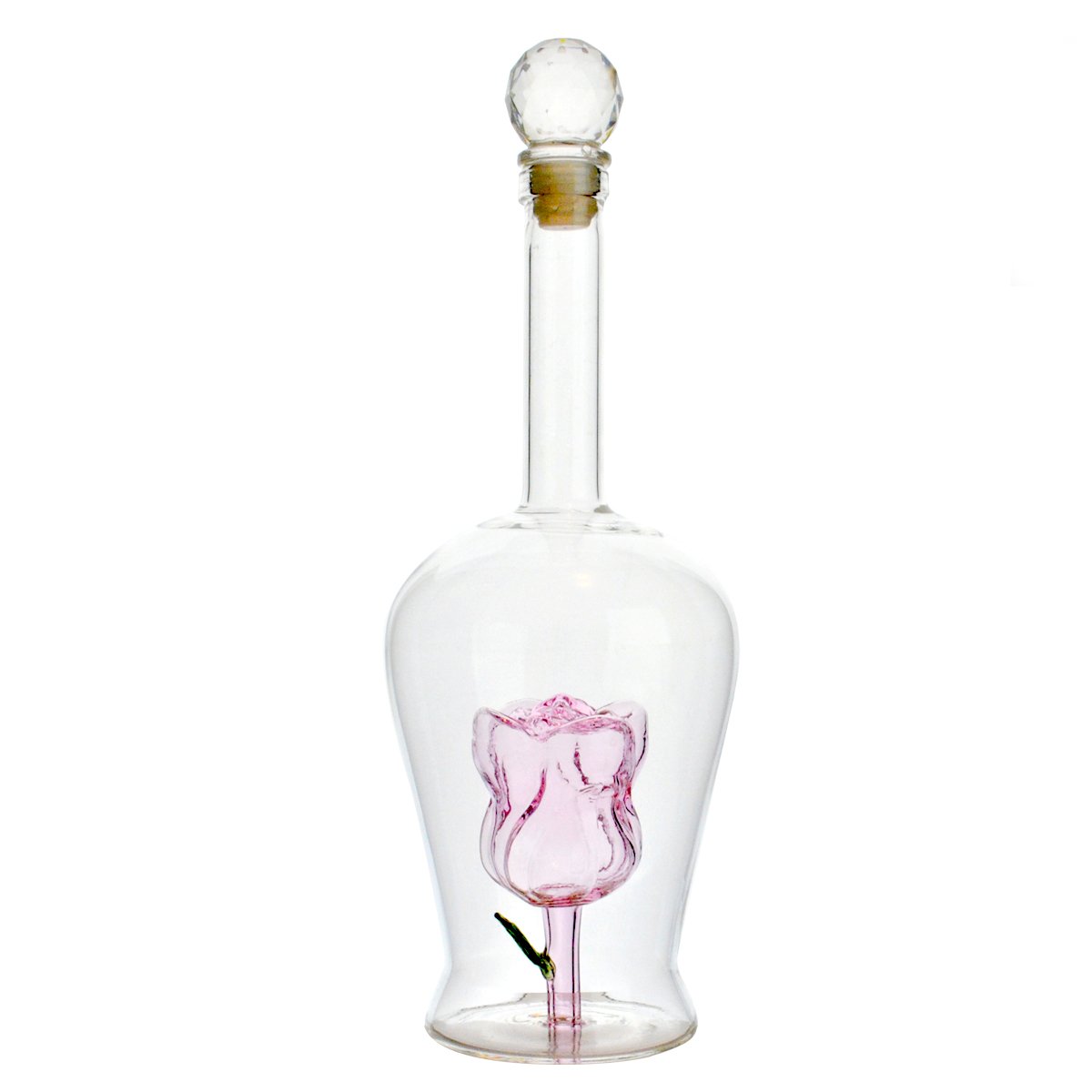 Buy Zarif International Blooming Rose Decanter, Liquor Decanter with