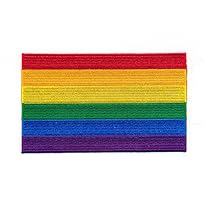 Regenbogen Flagge Patch / Aufn&auml;her 40 x 25 cm
