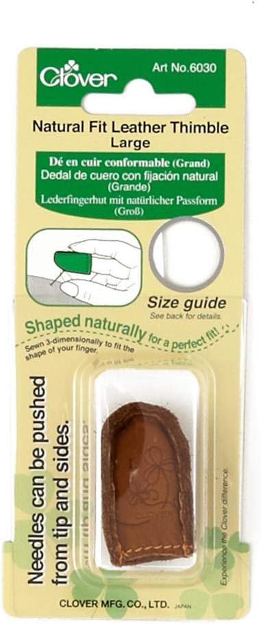 Natural Fit Leather Thimble Large