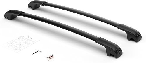 Miniatura 8 de FLYCLE Barras transversales de techo para Jeep Cherokee 2014-2023 con cerradura, barras transversales de carga de aluminio para automóvil, equipaje,
