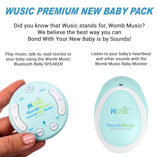 Wusic WMBSSP Womb Music Premium Pregnancy Pack By Wusic - Get The Bluetooth Baby Belly Speaker And Baby Heartbeat Monitor In This Great Combo Prenatal Pregnancy Gift Package. thumb #8