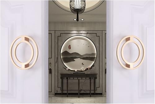 Miniatura 7 de WenRan Tiradores de cajón de gabinete cepillados dorados de 2.5 pulgadas, tiradores de lazo redondo simples, accesorios de gabinete de aleación de