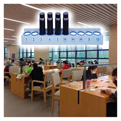 MZZKFC 20 23 24 31 39 46 in Steel Bottle Holder, Cup Rack with PVC Protection Rings & Sticker, Water Bottle Storage Rack for Kindergarten/Office and Hospital(46.4 in(Holds 10))