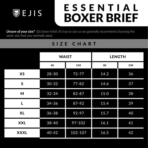 Ejis Essential Boxer Briefs | Comfort Pouch (3-Pack) | Anti-Odor Micro Modal (Large, Black) #TOP5