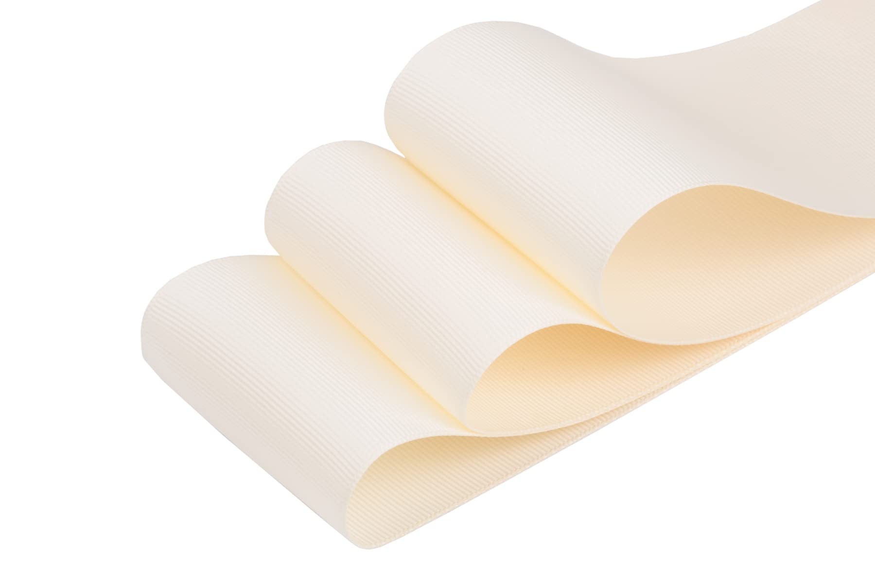 63mm X 22M Solid Grosgrain Ribbon for Gift Wrapping Parties Wedding Decoration, Crafts Sewing(Ivory) - Image 2