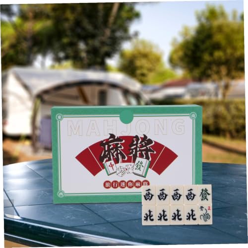 Set Mini Portátil de Mahjong con Estuche Compacto miniatura 5