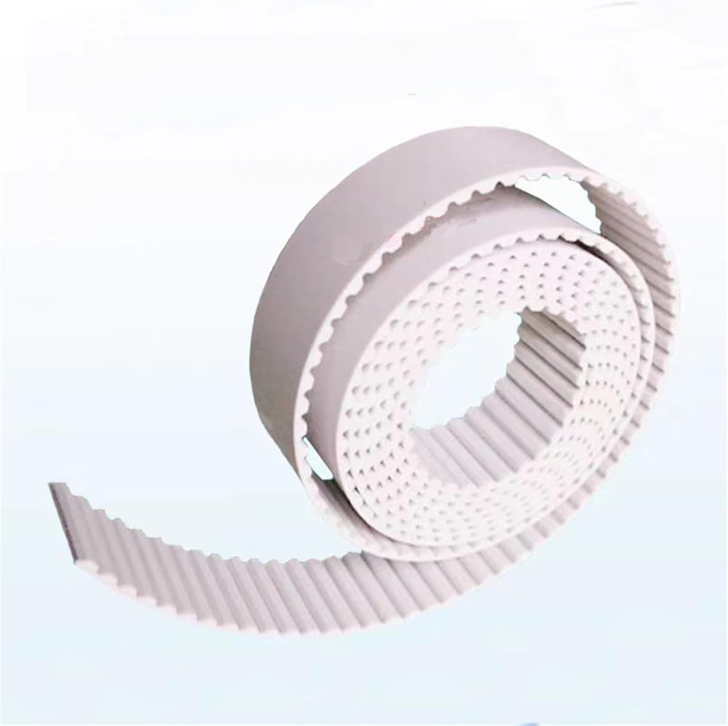Polyurethane PU AT5 Belt Dimension Width 6/10/12/15/20/25/30/40mm Open Ended Belt(30meter,White_25MM)