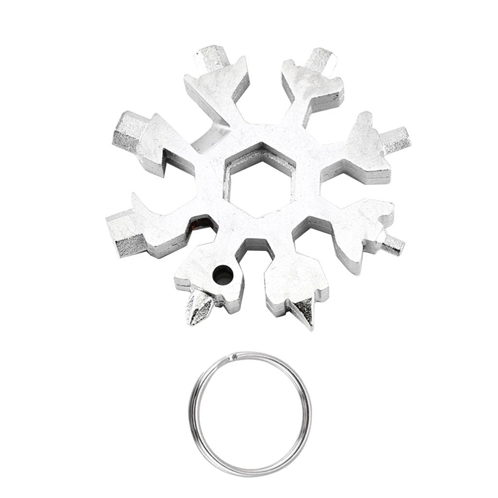 REMANG 18 in 1 Snowflake Shape Multifunctional Tool, High Carbon Steel Spanner, Portable Hex Wrench, Multi Hand Tool, for Outdoor Sports Keychain Screwdriver tool (B09ZYKC3Z6) Amazon Price History, Amazon Price Tracker