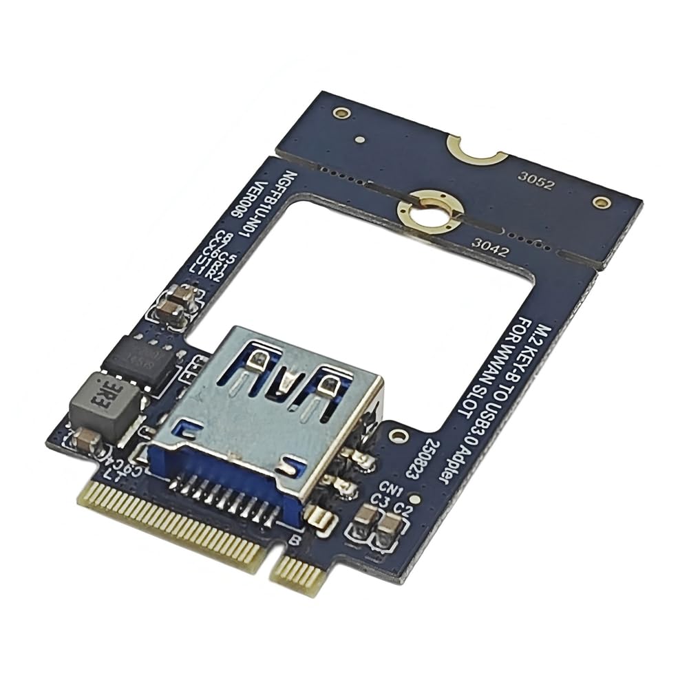 M.2 B Key auf Bluetooth WiFi Netzwerkkarte USB 3.0 SSD NGFF 3042 3052 Konverter M2 Key-B auf USB3.0 Adapter für WWAN-Steckplatz