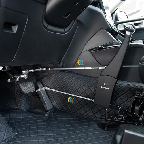 CQmuniu Hand Controls for Disabled Drivers,Handicap Driving Hand Controls,Hand Controls for Vehicle with Steering Wheel Spinners,Suitable for 99% Vehicle Models (Generation 2)