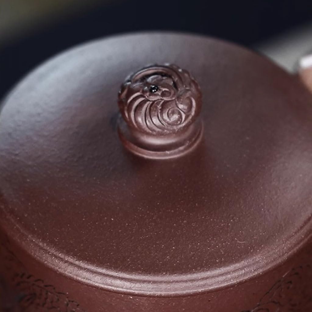 Matcha Filiżanki Zestaw Do Zaparzania Herbaty Komora Fioletowy Kubek Gliniany Duża Pojemność Pokrywka Separacyjna Herbaty Kubek Kubek Do Herbaty Zestaw Do Herbaty Kubek Zaparzacz