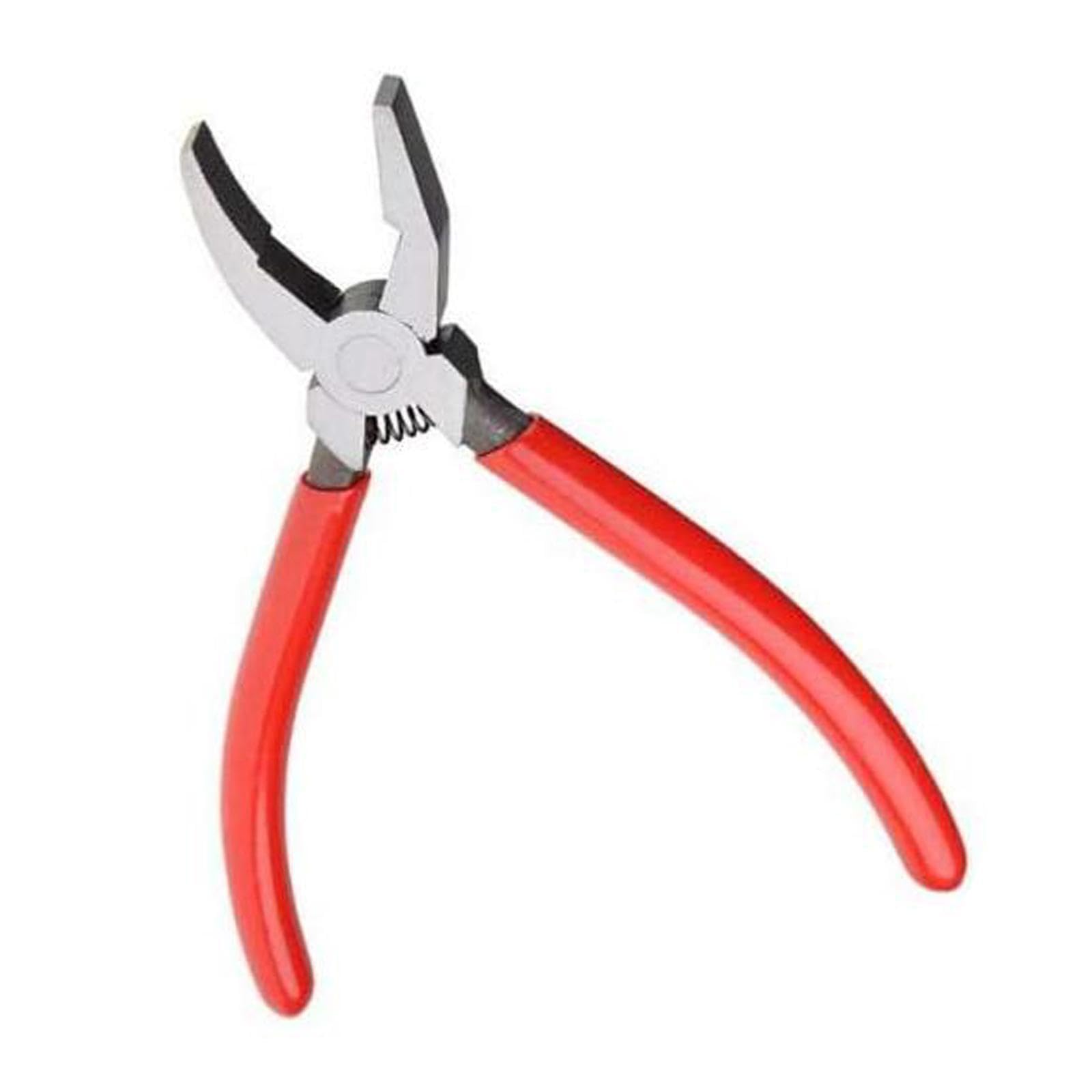 Pixzcsa Thick Glass Breaker Breaking Pliers Running Plier Tool Made Of Steel For Durable Everyday On Glass Can Precise And Clean Cuts Mark Cutting Tool For, 6 Inch
