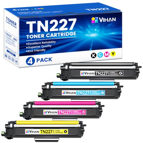 Image of TN227 TN-227BK /C /M /Y Toner Cartridge 4 Pack Compatible Replacement for Brother TN-227 Toner Cartridges Work with MFC-L3770CDW HL-L3290CDW HL-L3270CDW Printer