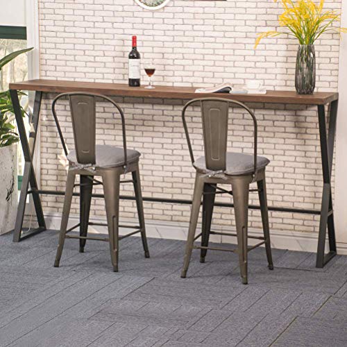 Baibu 14 Inch Super Soft Metal Dining Chair Pads Bar Stool Cushion With Ties For Metal Chairs Or Bar Stools - One Cushion Only (Beige, 14X14X1.5In) #TOP6