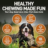 Wildfang® Kauwurzel aus Baumheide für Hunde, Größe L - Natürliches Kauspielzeug Hund, splitterfreies Hundespielzeug unzerstörbar zur Zahnpflege Hund & Welpenspielzeug (für Hunde 25–45 kg), 1 Stück
