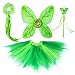 Tinkerbel Costume Dress Up Cosplay Fairy Wings for Birthday Party Tutu Set