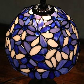 Amazon.co.jp : ステンドグラス ランプ テーブルランプ 花花