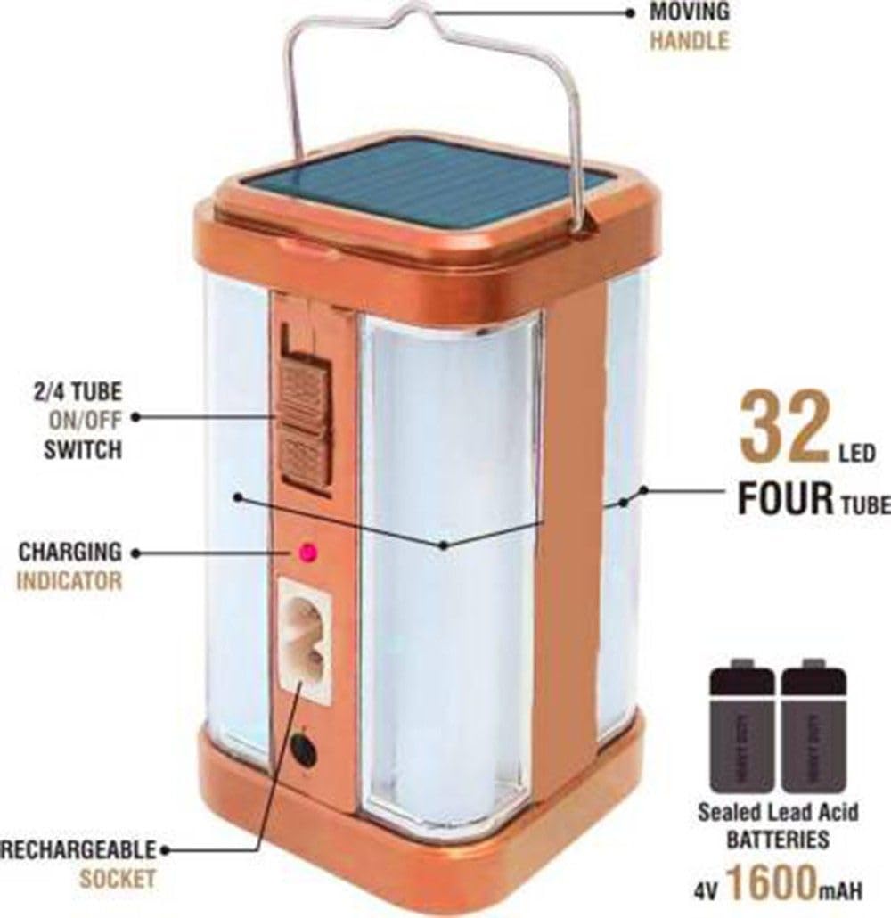Emergency Lantern - 7 Hours Backup, Solar & Electric -4 Emergency Lantern - 7 Hours Backup, Solar & Electric -4