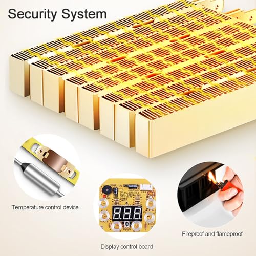 Elektrische Wasdroger Draagbare Snelle 1500W Droger Machine 3-laags Verwarmde Wasdroger Elektrische Wasdroger Voor Binnen Dubbellaags (Color : Yellow) - Image 5
