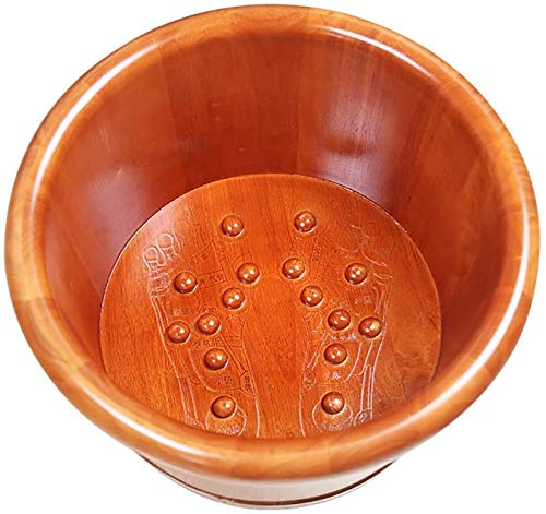 Tina de pie de madera natural para pedicura