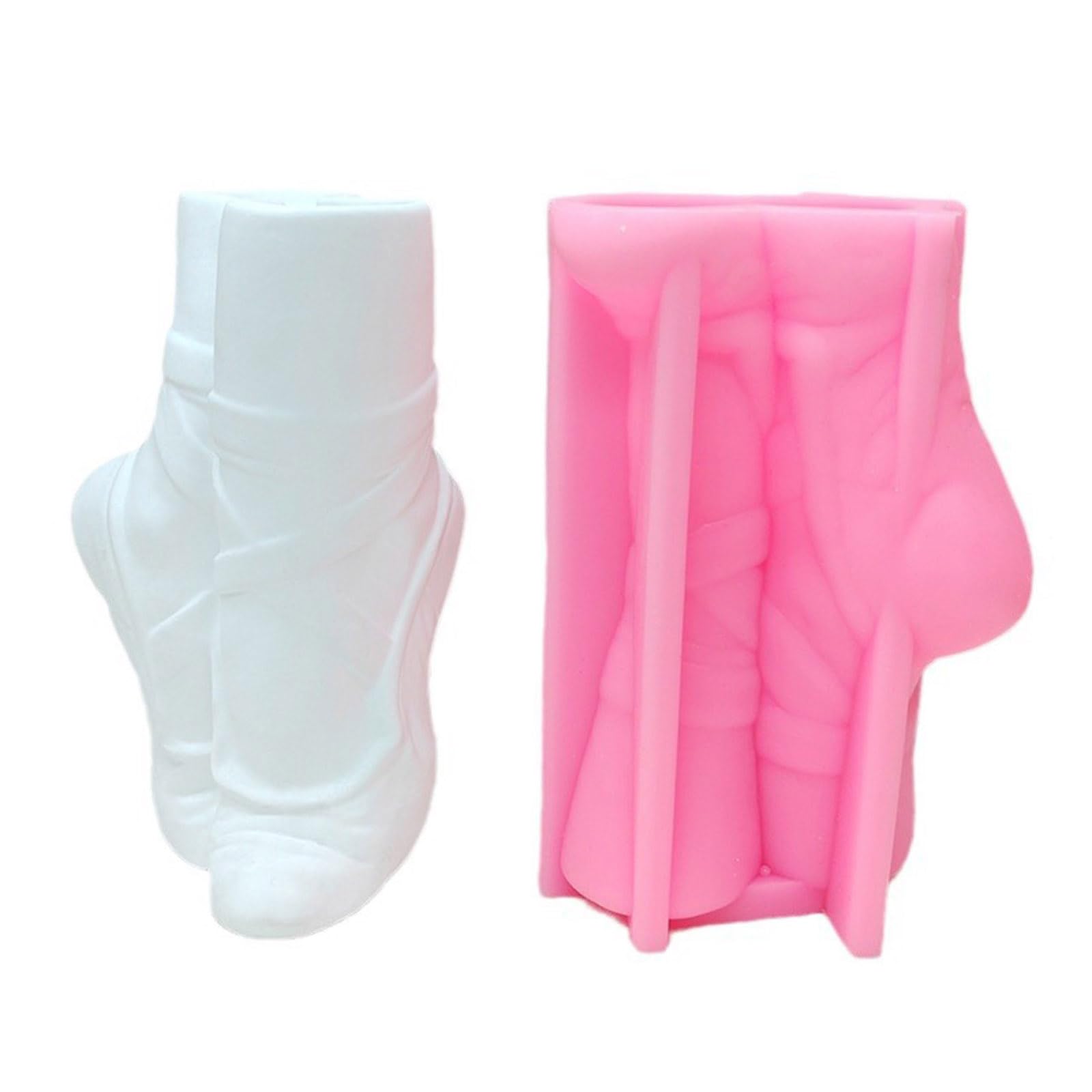 Linvimia Ballet Shoe Shape Silicones Molds for Making Vase Room Decorations Gypsum Ornaments, Handicraft Silicone Mold