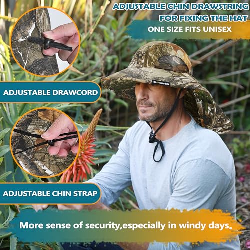 Image of Solaris Sun Hat with Neck Flap, UPF 50 Sun Protection Lightweight Sun Cap for Men Women, Wide Brim Hat for Fishing Hiking