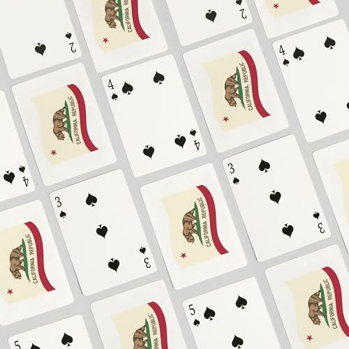 Baraja Poker California State Flag 52 Cartas miniatura 4