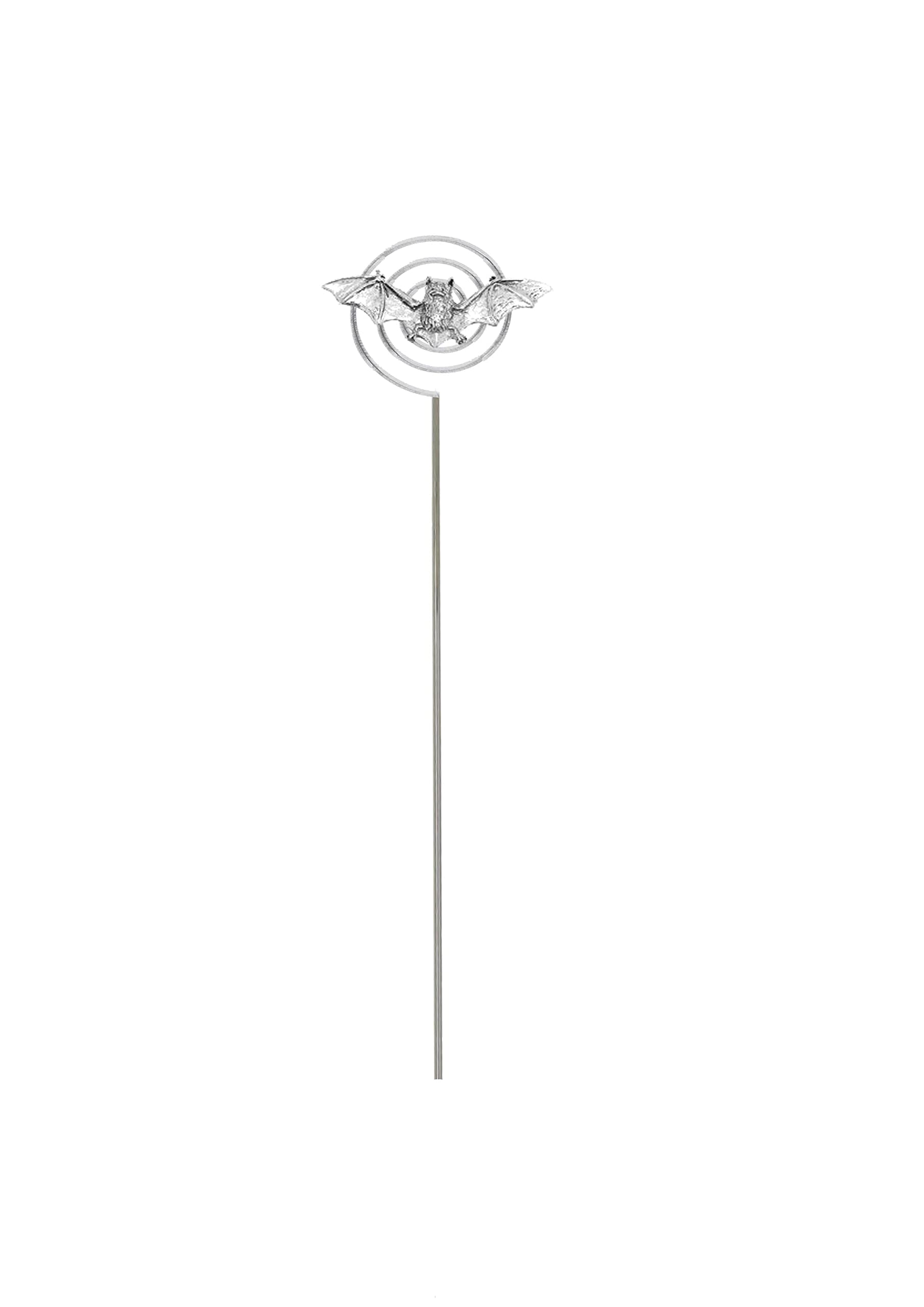gfacc pp-a13 Vampire Bat English pewter on a METAL ornamental flowerbed garden memorial plant window box sign stake