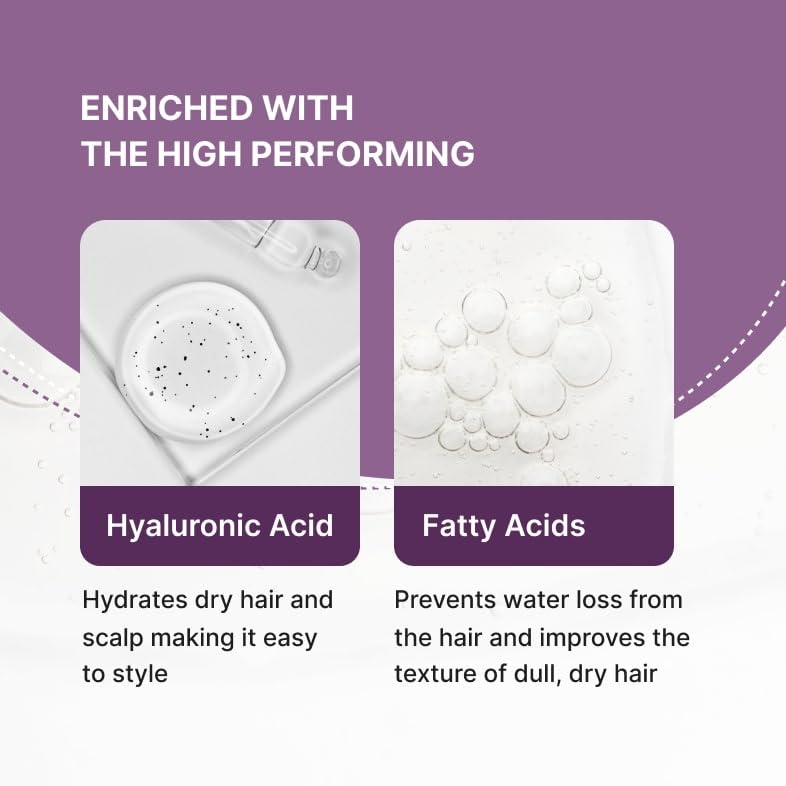 Image of Bare Anatomy Anti Frizz Shampoo + Hair Mask + Ultra Smoothing Hair Serum Kit | Frizz Control upto 24 hrs | Hyaluronic Acid & Fatty Acids | Paraben & Sulphate Free | Women & Men | 250ml + 250g + 50ml