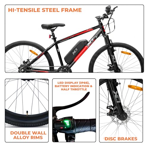 XCi Stormbreaker X1 Electric Cycle 27.5T Black Red - Image 8