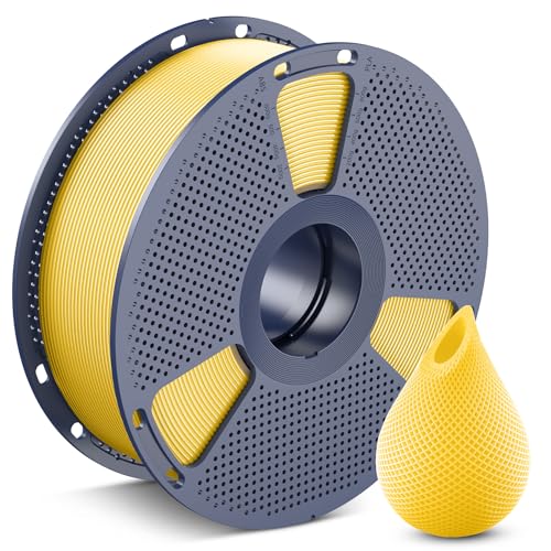 Image of SUNLU 3D Printer Filament PETG Filament 1.75mm,Less Stringing Good Layer Adhesion High Toughness,PETG Filament 1.75 ±0.02mm, 1kg Spool(2.2lbs),Lemon Yellow.
