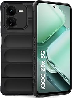 TheGiftKart Liquid Silicon Back Cover Case for iQOO Z9X 5G | Shockproof Military Grade Protection | Micro-Fibre Cloth On I Price In India