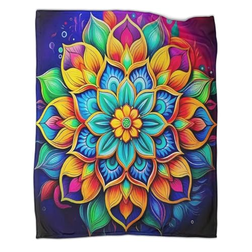 Couvre-lit mandala haut de gamme en peluche moelleuse et microfibre - 3