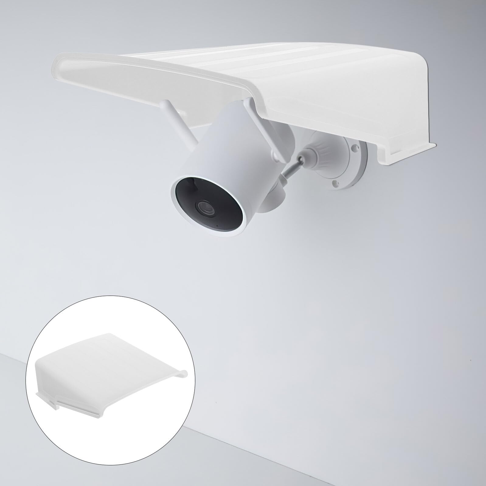 SHINEOFI Protector para Cámara de Seguridad Exterior Funda de Plástico Resistente a la Lluvia y Rayos UV 3 Unidades Compatible con Cámaras CCTV y Tipo Cúpula para Uso
