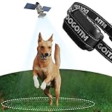 Wireless Dog Fence, GPS Dog Collar with 3 Warning Modes, Pet Containment System with Real-time Signal Updates, Electric Dog Fence Collar with Wide Adjustable Range for Most of Dogs