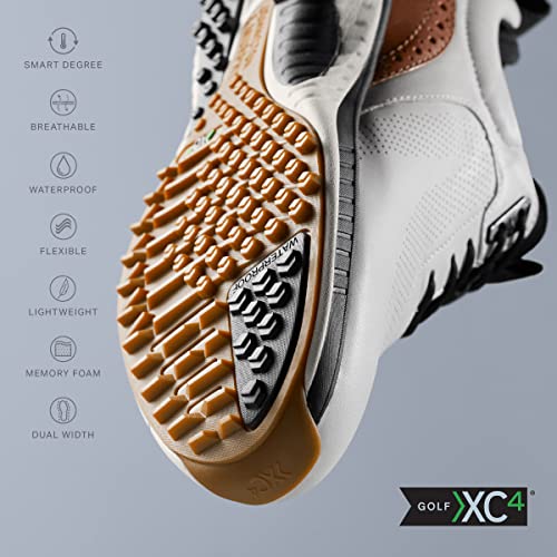 Johnston & Murphy Men's XC4 H1-Luxe Hybrid White Waterproof Full Grain 10.5 M US4